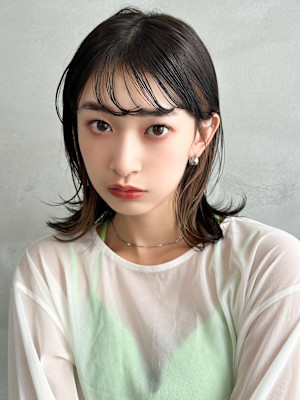 【La fith】シースルーバング×インナーカラー