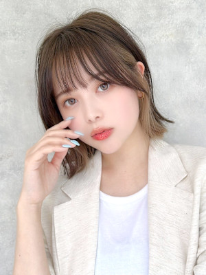 【La fith】インナーカラー×くびれボブ×ブリーチ