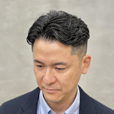 ビジネスショートパーマ