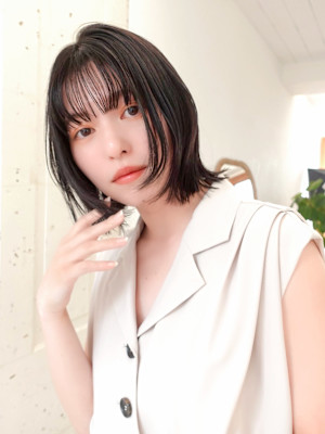 【La fith】ぱつっとボブ×アッシュブラック