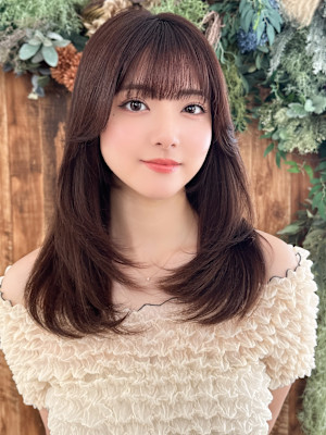 【La fith】内巻きセミロング×顔周りレイヤー