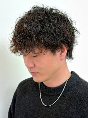 波巻き×シャドウパーマ