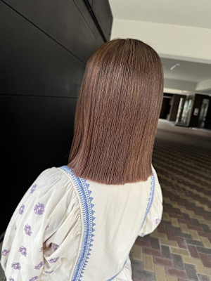 髪質改善カラー×ブラウンベージュ