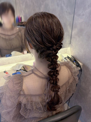 ハッシュカット/顔周りカット/ダークブラウン/シャギーカット