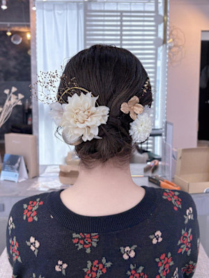 ハッシュカット/顔周りカット/ダークブラウン/シャギーカット