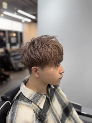 ミルクティーベージュ×刈り上げマッシュ/大宮