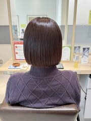 【スタイル】ラベンダーブラウン×ボブ