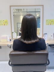 【スタイル】アッシュカラー×ツヤ髪スタイル