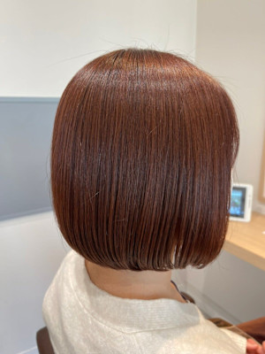 ニュアンスカラー×大人ボブ
