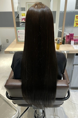 【髪質改善】ダークブラウン×ツヤ髪スタイル