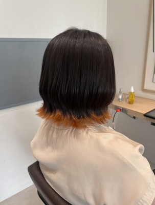 毛先スタイル×外はねボブ