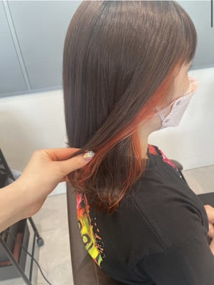 ミディアム×イヤリングカラー