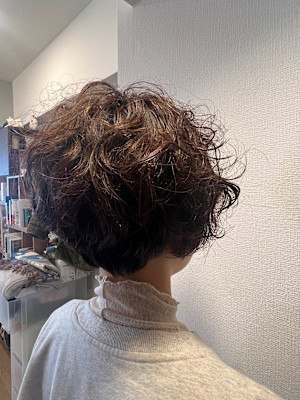 クセ生かし丸みショートボブ