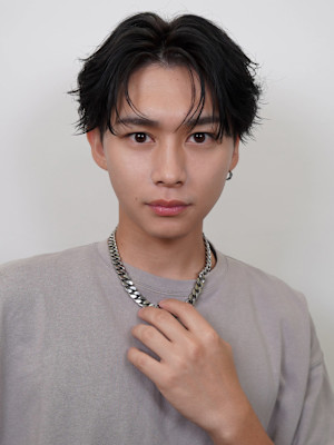 メンズカット×コンマバング×ナチュラルパーマ