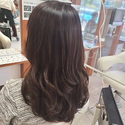 ナチュラルハイライト×グレージュカラー