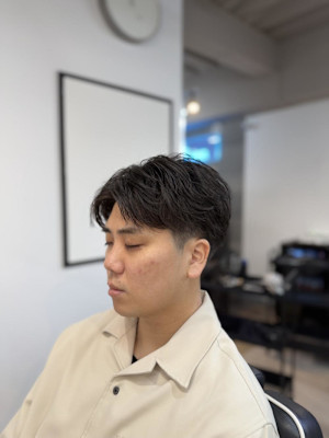 爽やかアップバング毛流れ束感/大宮