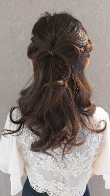 お呼ばれパーティーヘア