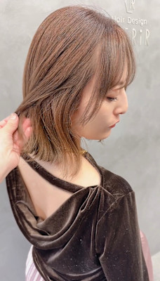 ダブルカラーで透明感ブラウン⭐︎