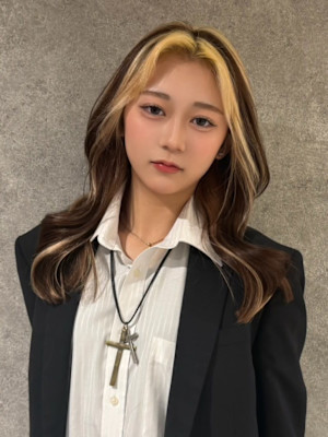 フェイスフレーミング ブリーチダブルカラー 韓国ヘア 20代