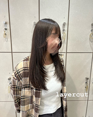 レイヤーカット/ロングレイヤー/顔周りレイヤー