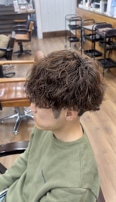 刈り上げマッシュ波巻きツイストスパイラルMIX