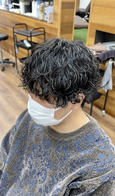 波巻きパーマ/波巻きマッシュ