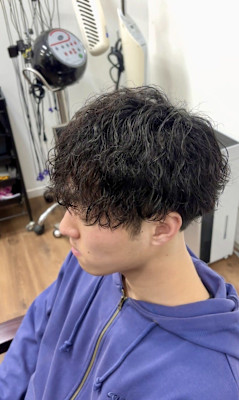 刈り上げマッシュ/ツイストスパイラルパーマ