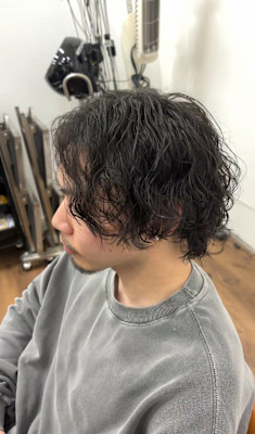 センターパート/ツイストスパイラルパーマ/ウルフヘア