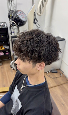 刈り上げマッシュ/ツイストスパイラルパーマ