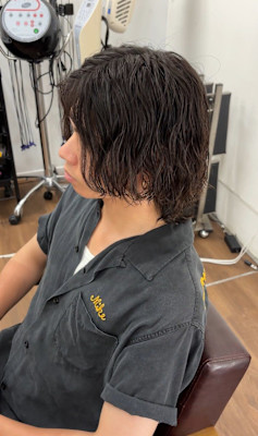 センターパート/ツイストスパイラルパーマ/ウルフヘア