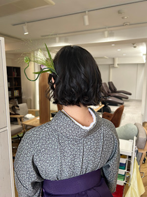 袴着付け/卒業式ヘアセット/生花アレンジ