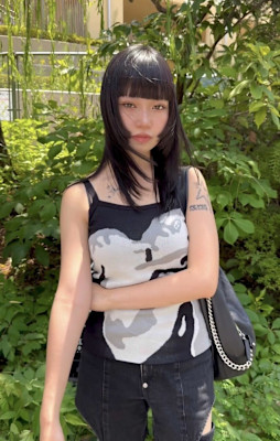 ウルフレイヤーハッシュカットココアブラウン