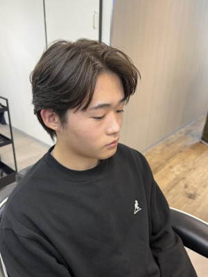 大宮/カット/短髪/毛流れ/センターパート