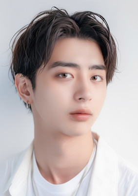 20代30代40代　清潔感センターパート黒髪セクシー