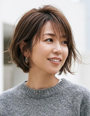 20代30代40代　抜け感・こなれ感・耳かけボブ＃12　宝塚