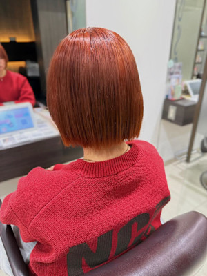 ブリーチありオレンジブラウン