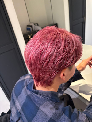 【and.S 銀座】メンズハイトーンセンターパート