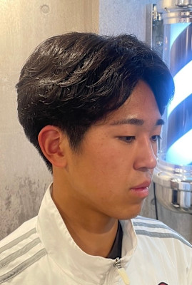 毛流れセンターパート