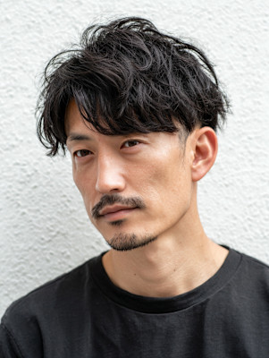 自然な大人のパーマスタイル