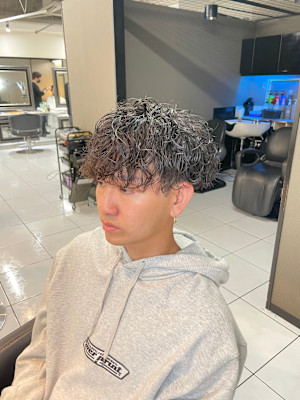 シャドウパーマ　サーフカール　ナチュラルマッシュ　波巻き