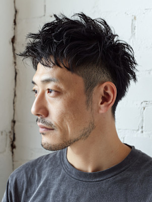 無造作ショートヘア