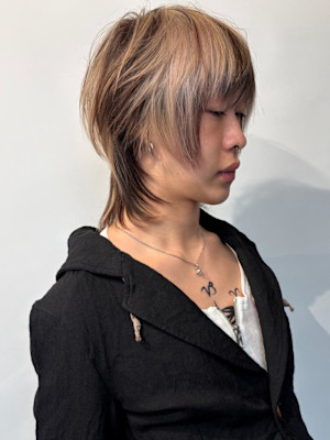 デザインカラー×マレットカット