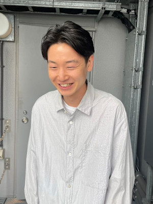 メンズ　センターパート