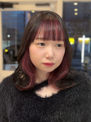 フェイスフレーミングでチラ見えおしゃれ感アップ♪