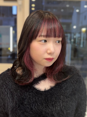 フェイスフレーミングでチラ見えおしゃれ感アップ♪