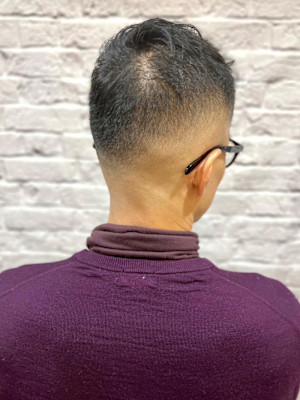 おしゃれソフモヒスキンフェード！