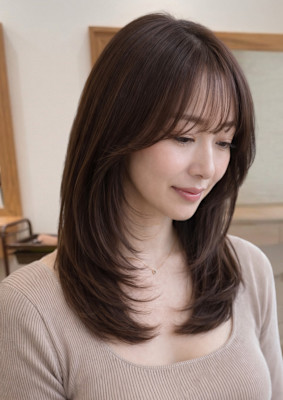 　カット/美髪カラー（白髪ぼかし可）/髪質改善トリートメント