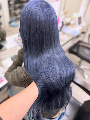 ブルーカラー/色落ちも綺麗/髪質改善