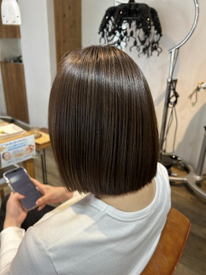 ボブ×ハイライト×透明感