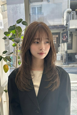 髪質改善 レイヤースタイル 大人可愛い